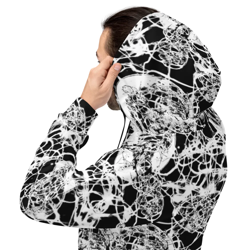Black Lace Riot on Hoodie — Back