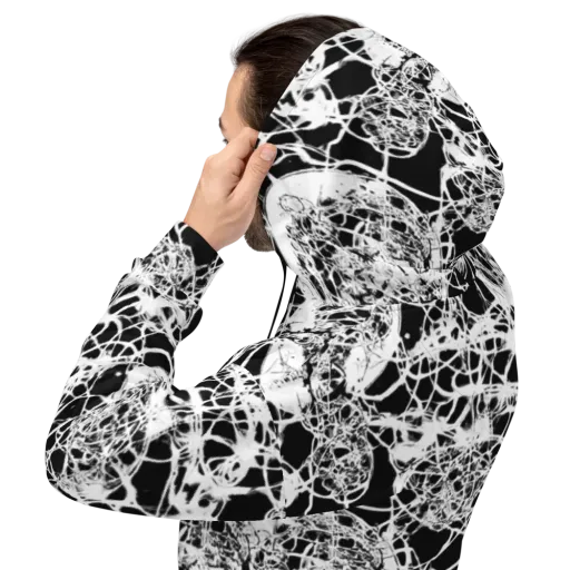 Black Lace Riot on a Hoodie