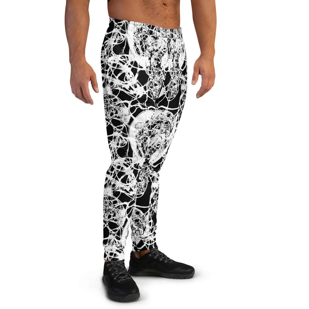 Black Lace Riot on Men's Joggers — Right