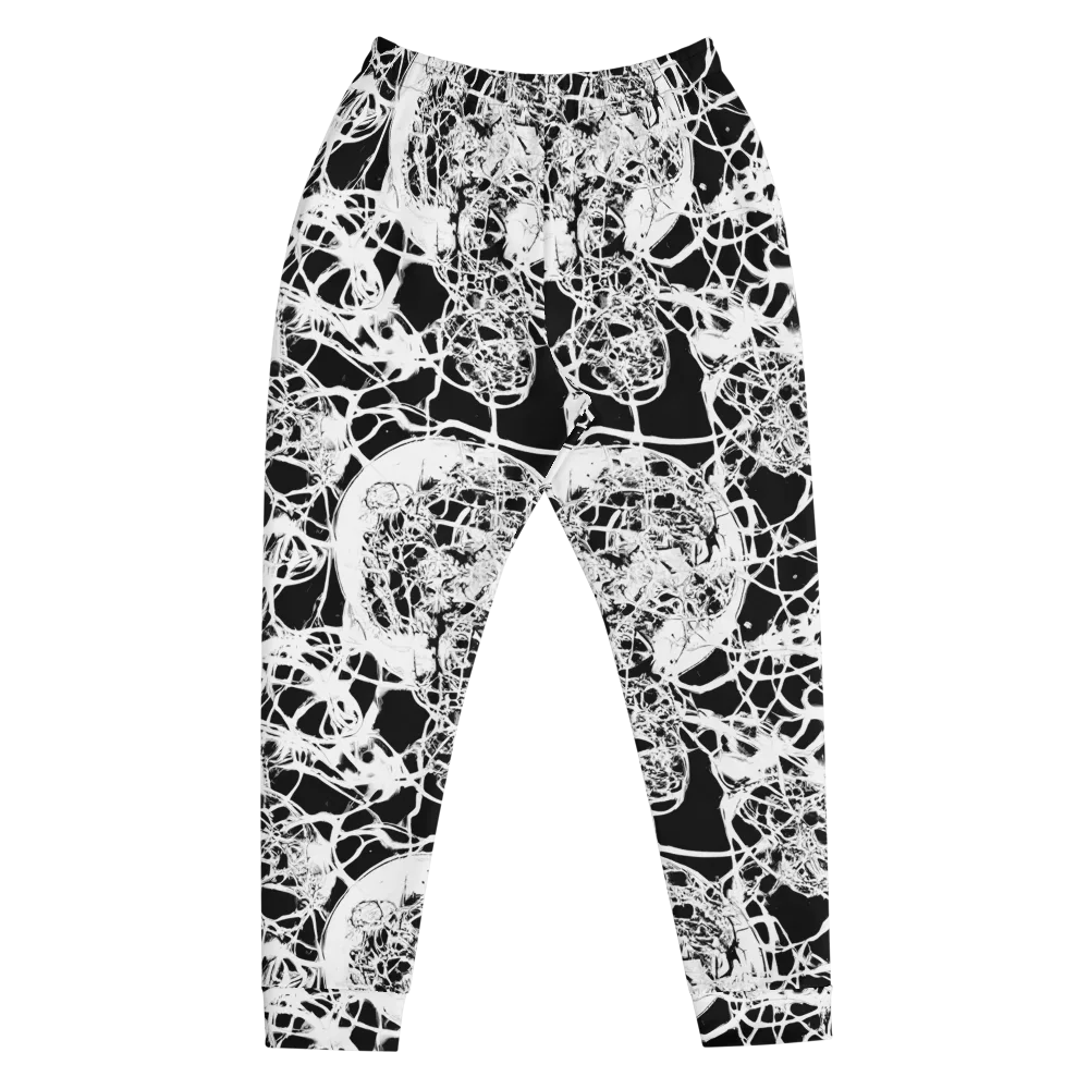 Black Lace Riot on Men's Joggers — Front