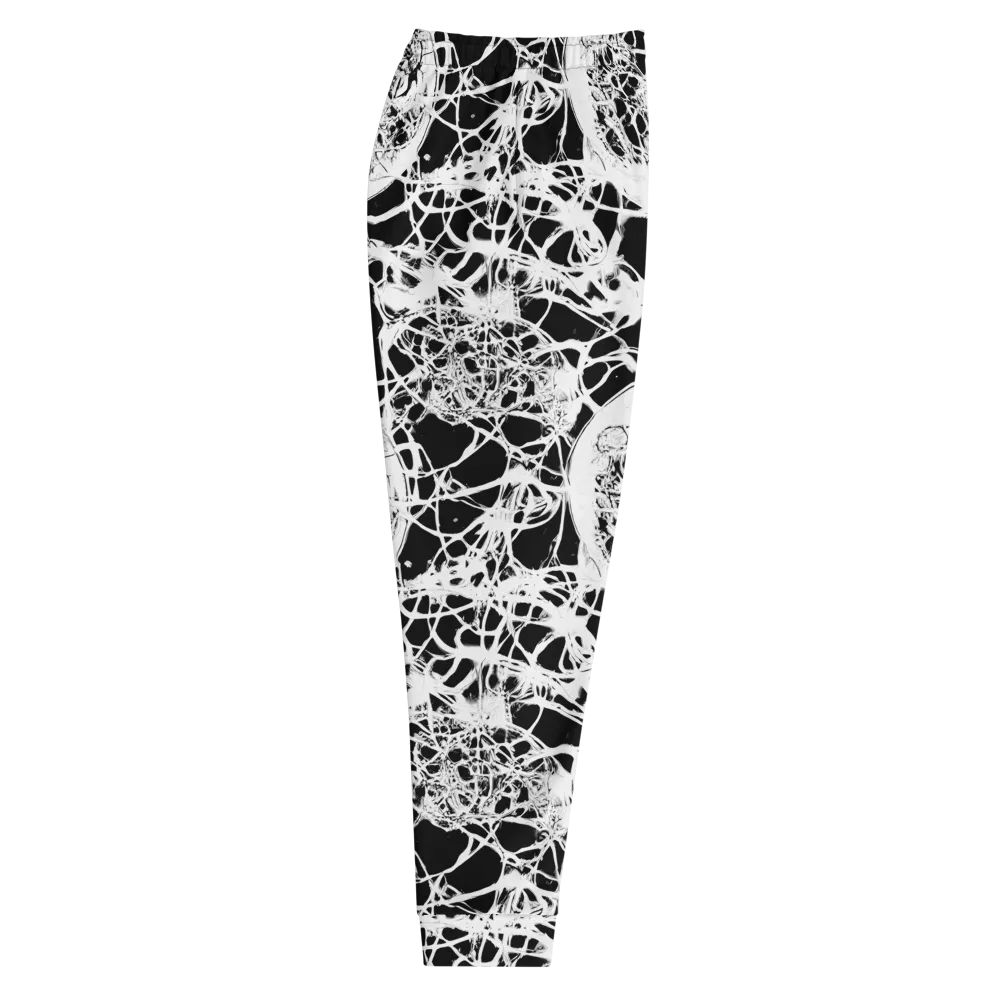 Black Lace Riot on Men's Joggers — Right