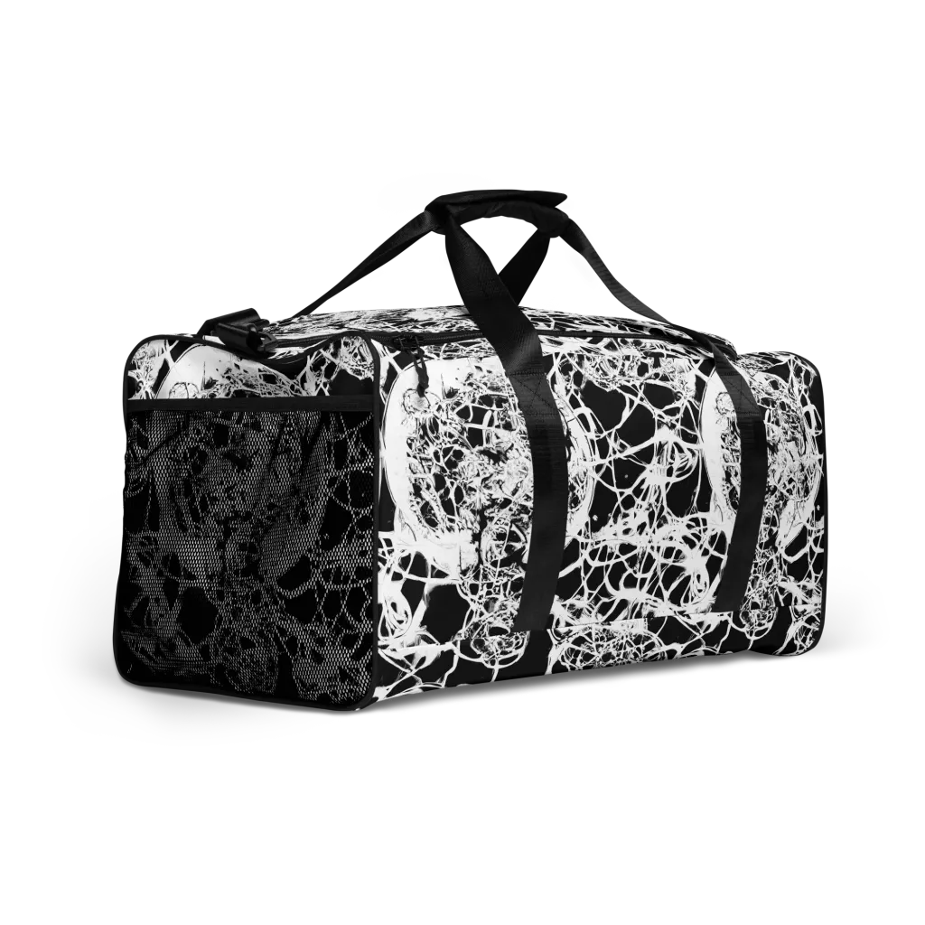Black Lace Riot on Duffle Bag — Right Front