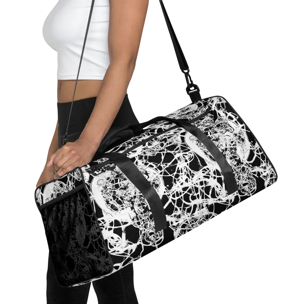 Black Lace Riot on Duffle Bag — Front