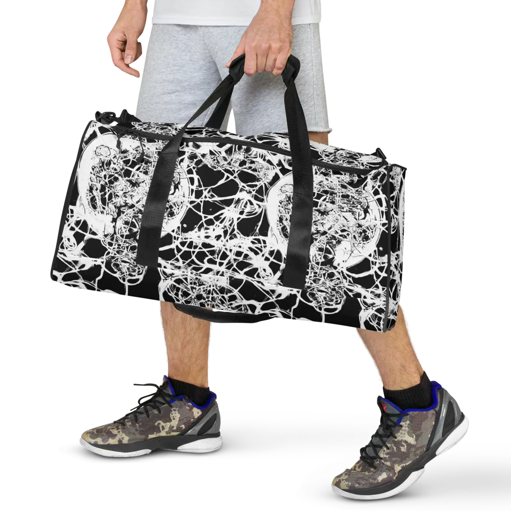 Black Lace Riot on Duffle Bag — Front