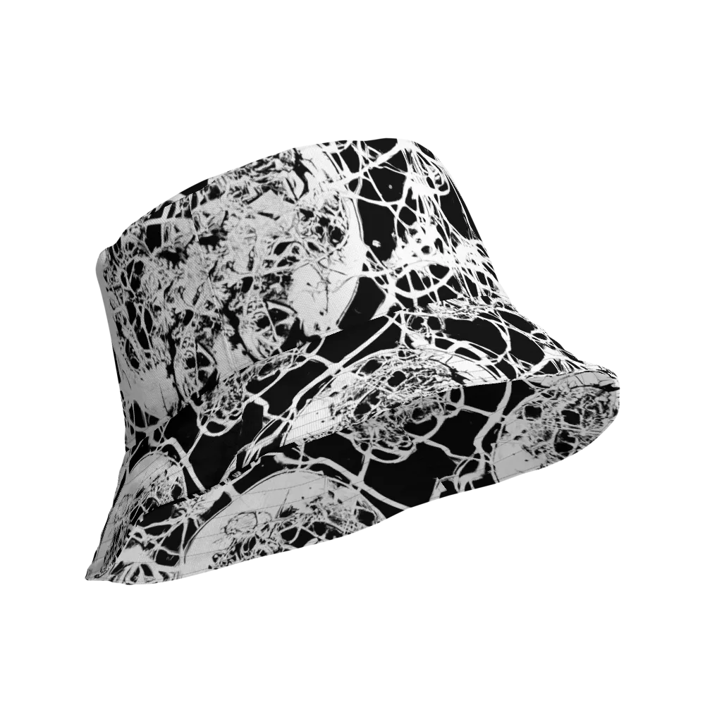 Black Lace Riot on Reversible Bucket Hat — Product details Outside