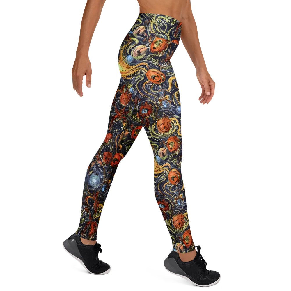 Astral Anarchy on Yoga Leggings — Right