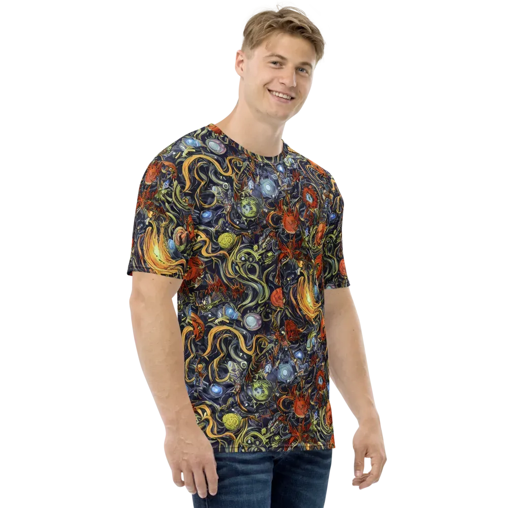 Astral Anarchy on Men's Crew Neck T-Shirt — Right