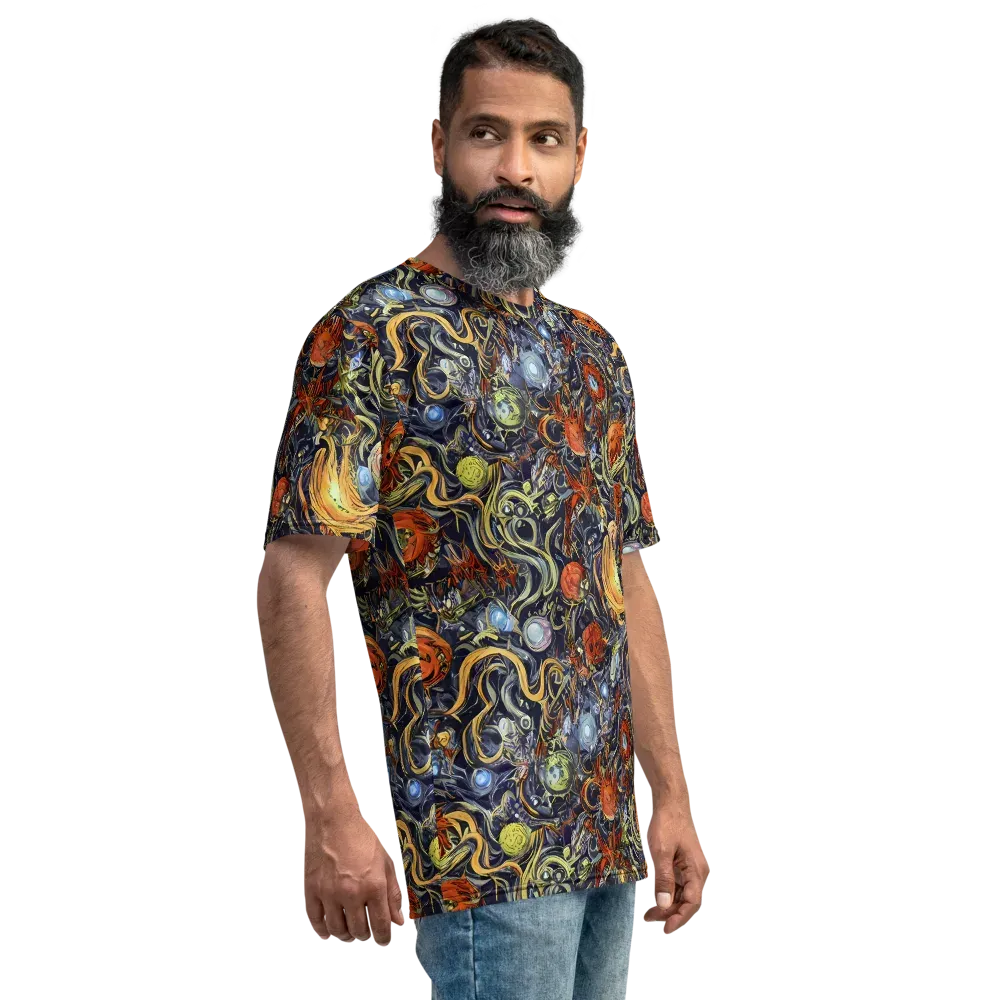 Astral Anarchy on Men's Crew Neck T-Shirt — Right