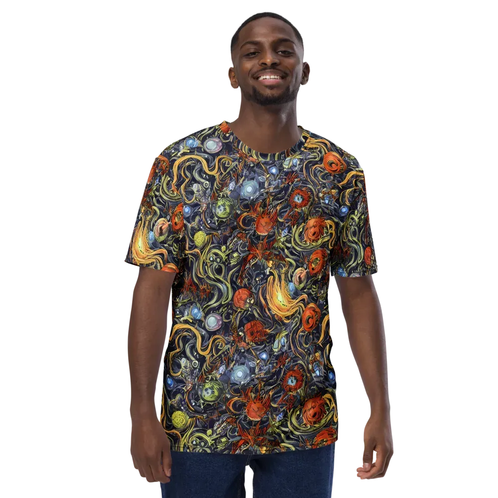 Astral Anarchy on Men's Crew Neck T-Shirt — Front