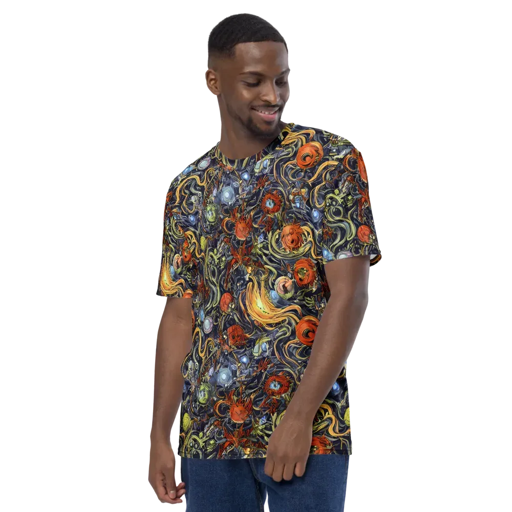 Astral Anarchy on Men's Crew Neck T-Shirt — Left