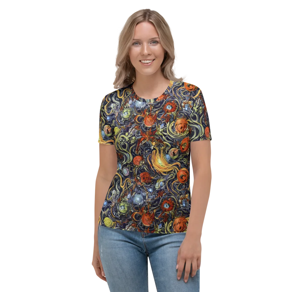 Astral Anarchy on Women's Crew Neck T-Shirt — Front