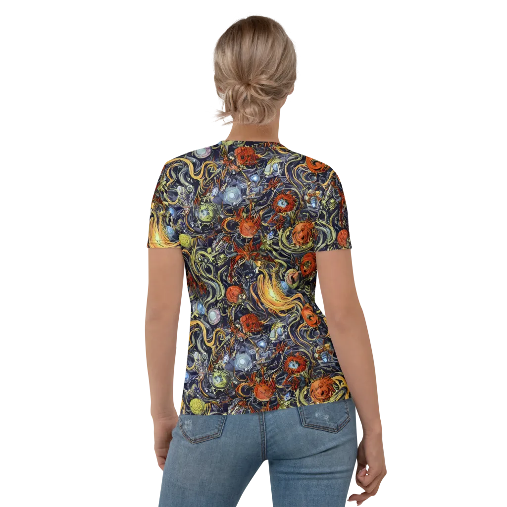 Astral Anarchy on Women's Crew Neck T-Shirt — Back