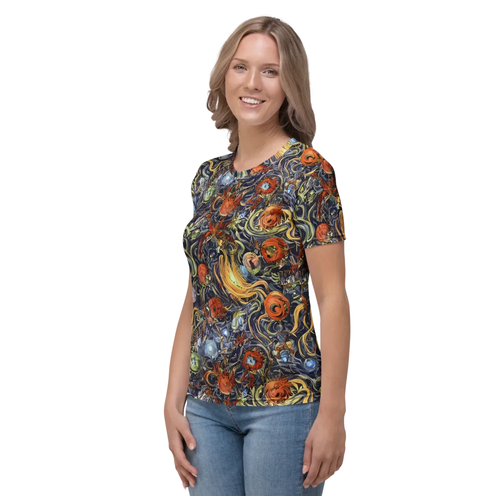 Astral Anarchy on Women's Crew Neck T-Shirt — Left