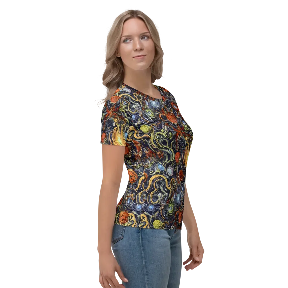 Astral Anarchy on Women's Crew Neck T-Shirt — Right