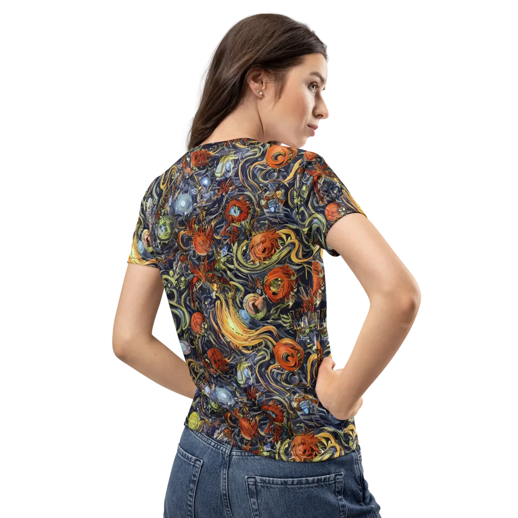 Astral Anarchy on Women's Crew Neck T-Shirt — Back