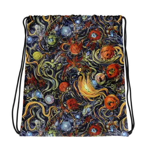Astral Anarchy on a Drawstring Bag