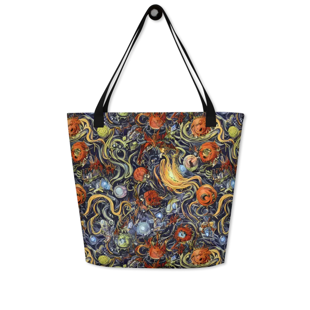 Astral Anarchy on Large Tote Bag W/ Pocket — Front