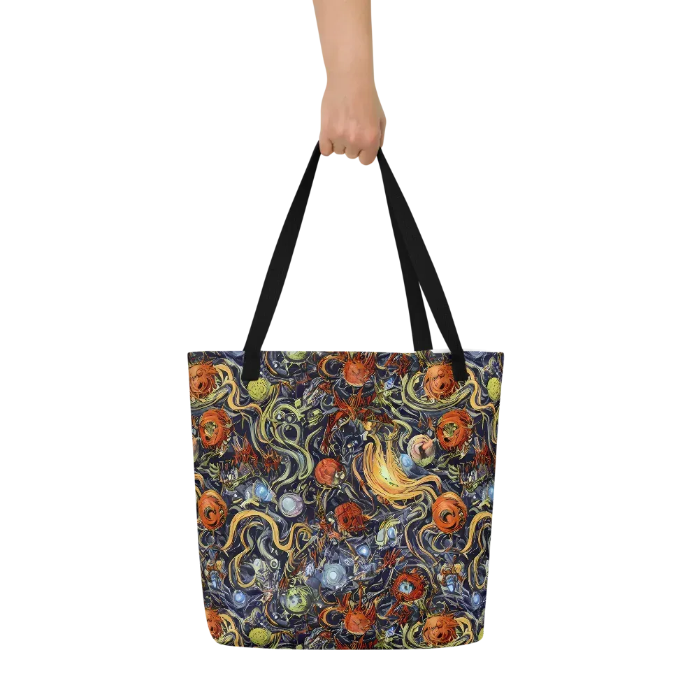 Astral Anarchy on Large Tote Bag W/ Pocket — Front