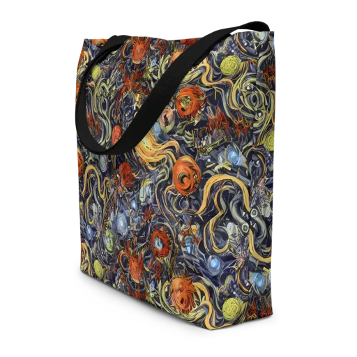 Astral Anarchy on a Large Tote Bag W/ Pocket