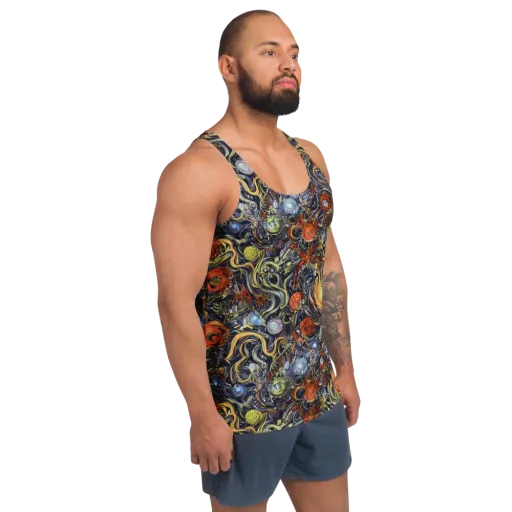 Astral Anarchy on a Men's Tank Top