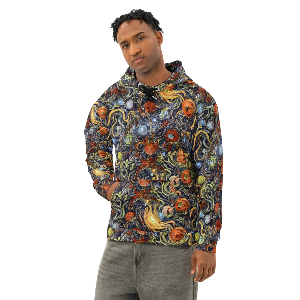 Astral Anarchy on Cotton Hoodie — Left Front