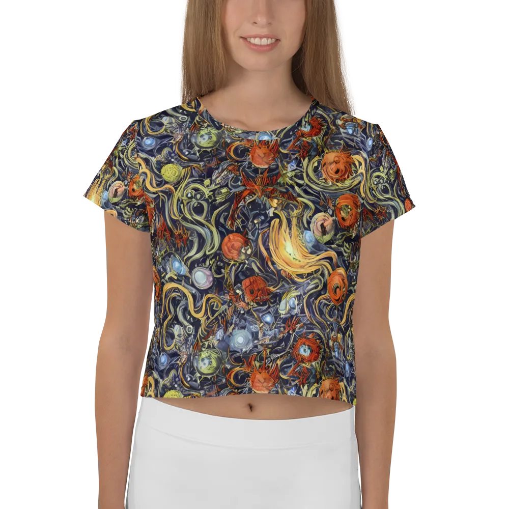 Astral Anarchy on Crop Tee — Front