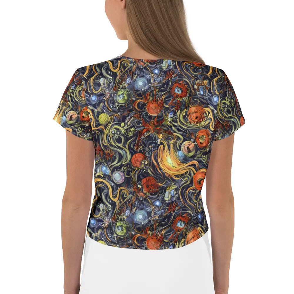 Astral Anarchy on Crop Tee — Back