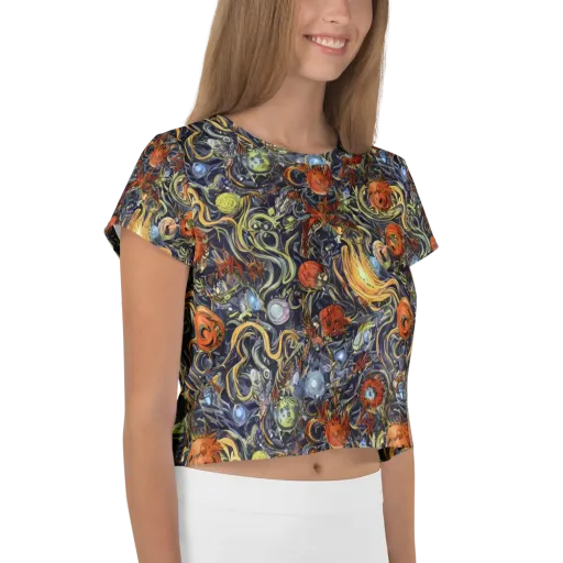Astral Anarchy on a Crop Tee
