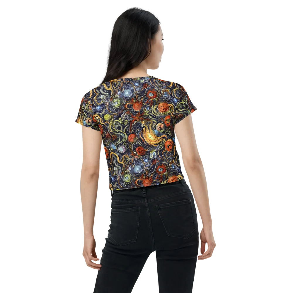 Astral Anarchy on Crop Tee — Back