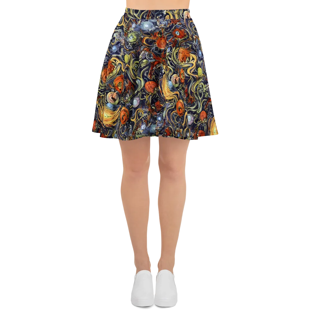 Astral Anarchy on Skater Skirt — Front