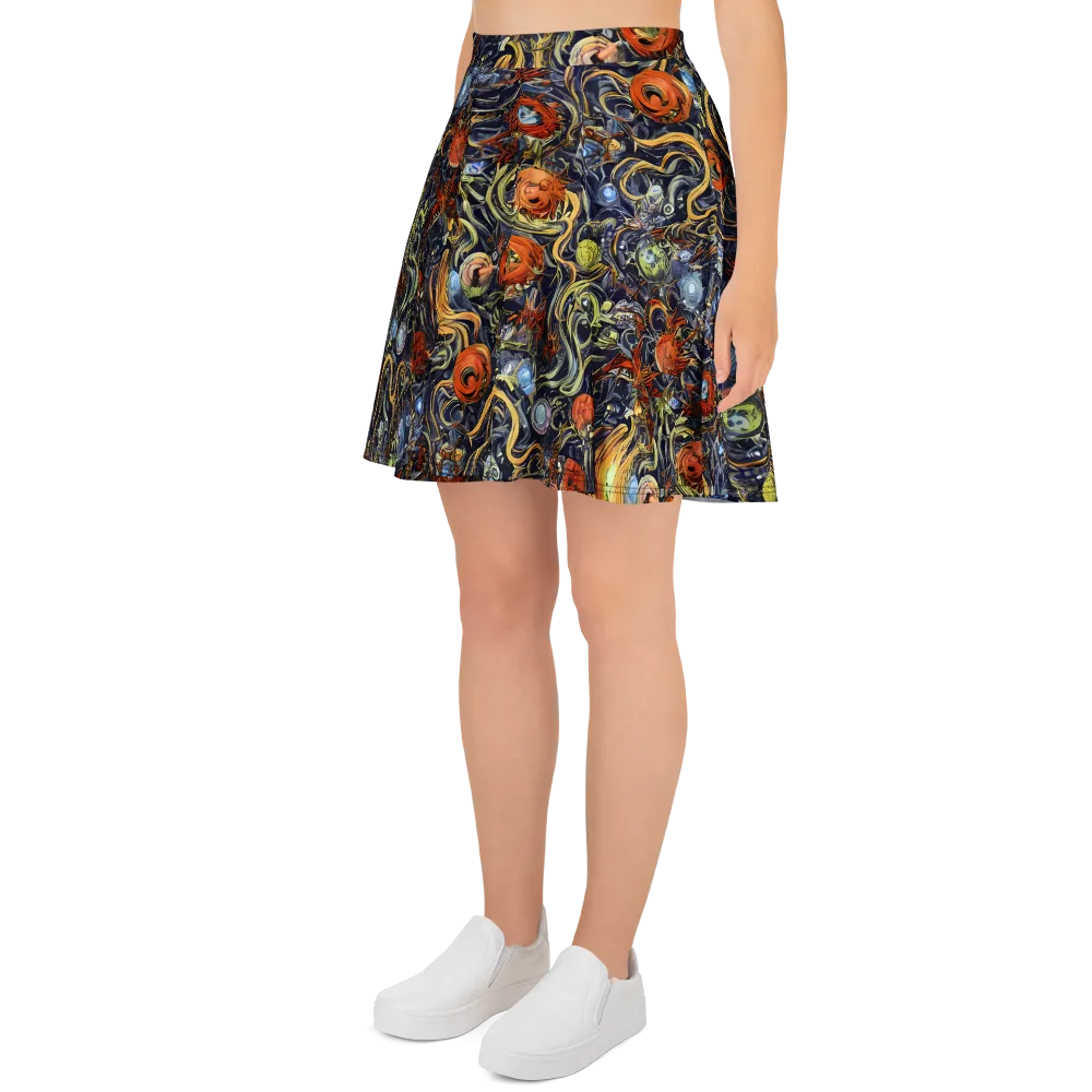 Astral Anarchy on Skater Skirt — Left