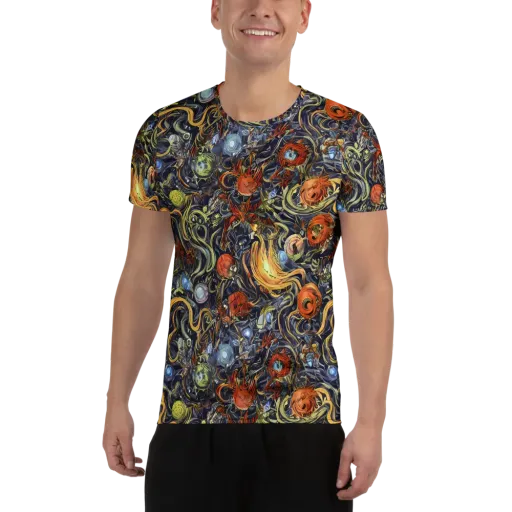 Astral Anarchy on a Men's Athletic T-Shirt