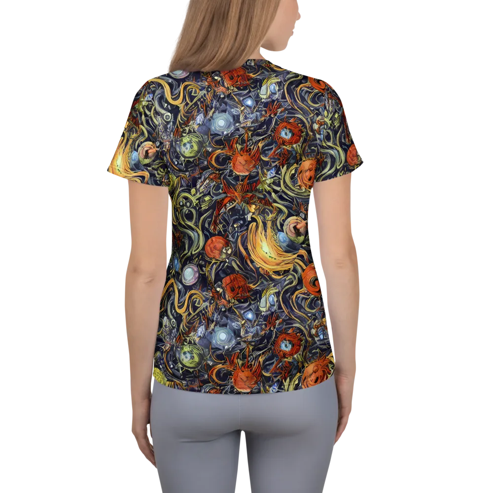 Astral Anarchy on Women's Athletic T-Shirt — Back