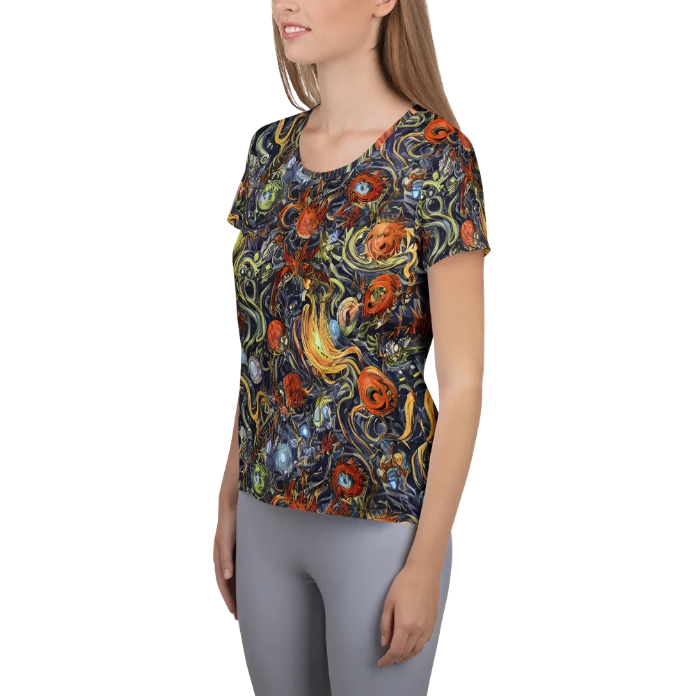 Astral Anarchy on Women's Athletic T-Shirt — Left