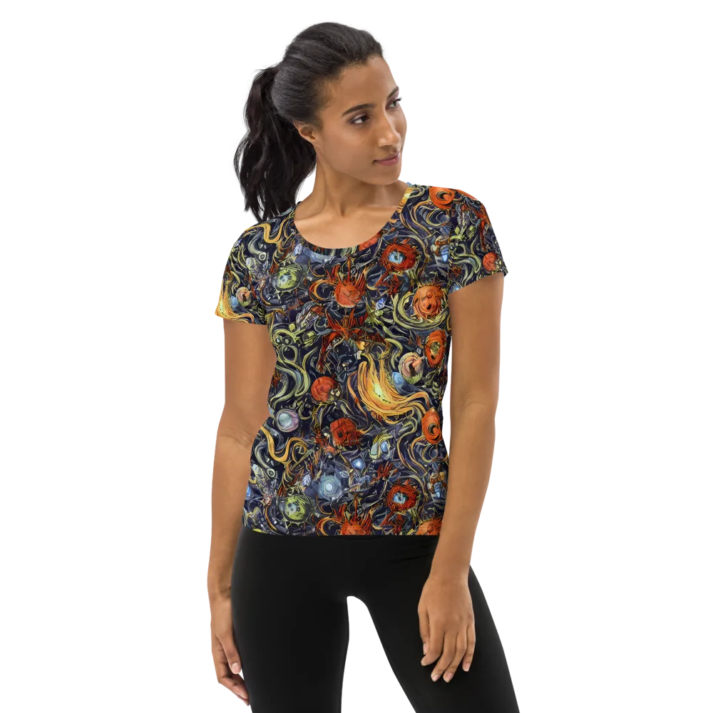 Astral Anarchy on Women's Athletic T-Shirt — Front