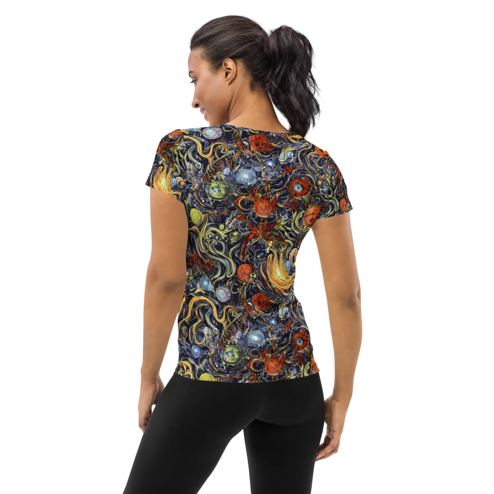 Astral Anarchy on Women's Athletic T-Shirt — Back