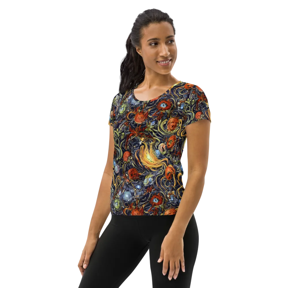 Astral Anarchy on Women's Athletic T-Shirt — Left