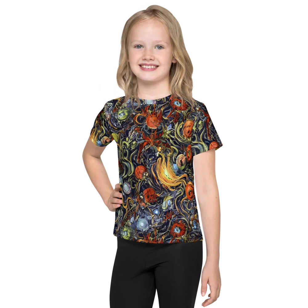 Astral Anarchy on Kids Crew Neck T-Shirt — Front