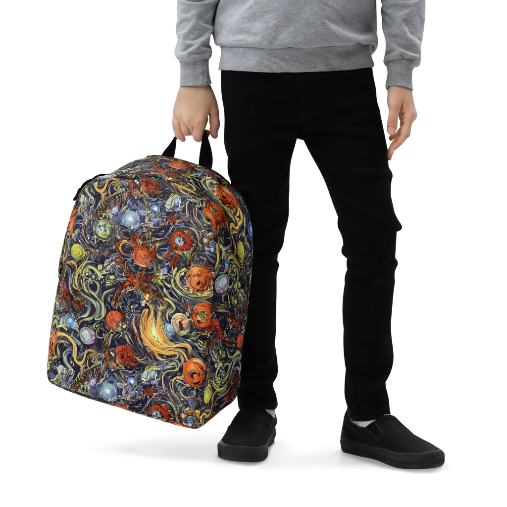 Astral Anarchy on Minimalist Backpack — Zoomed-in
