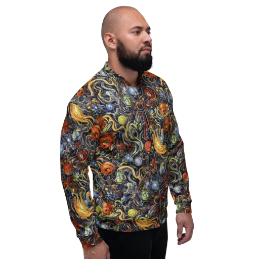 Astral Anarchy on a Bomber Jacket
