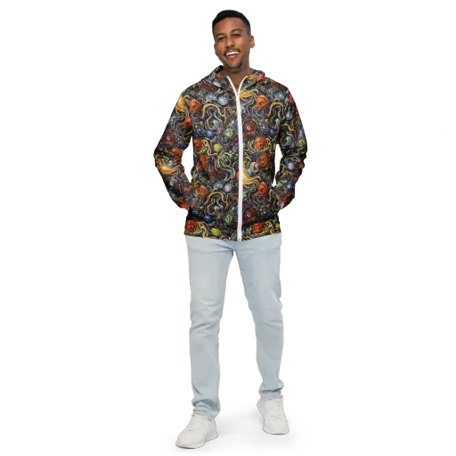 Astral Anarchy on a Men's Windbreaker