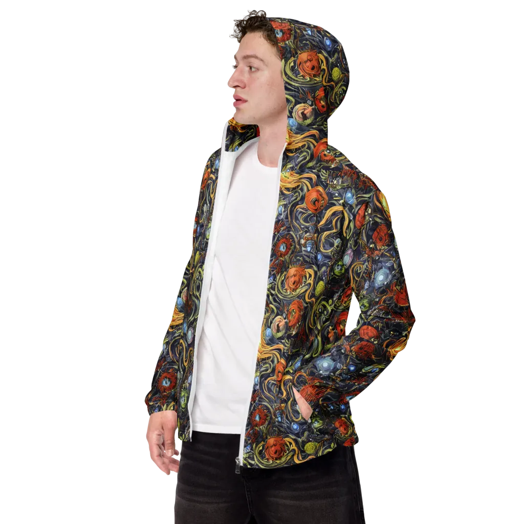 Astral Anarchy on Men's Windbreaker — Left Front