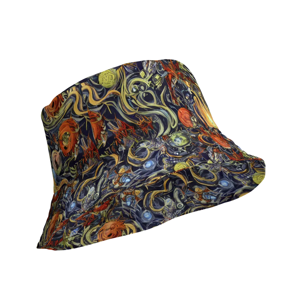 Astral Anarchy on Reversible Bucket Hat — Product details Outside