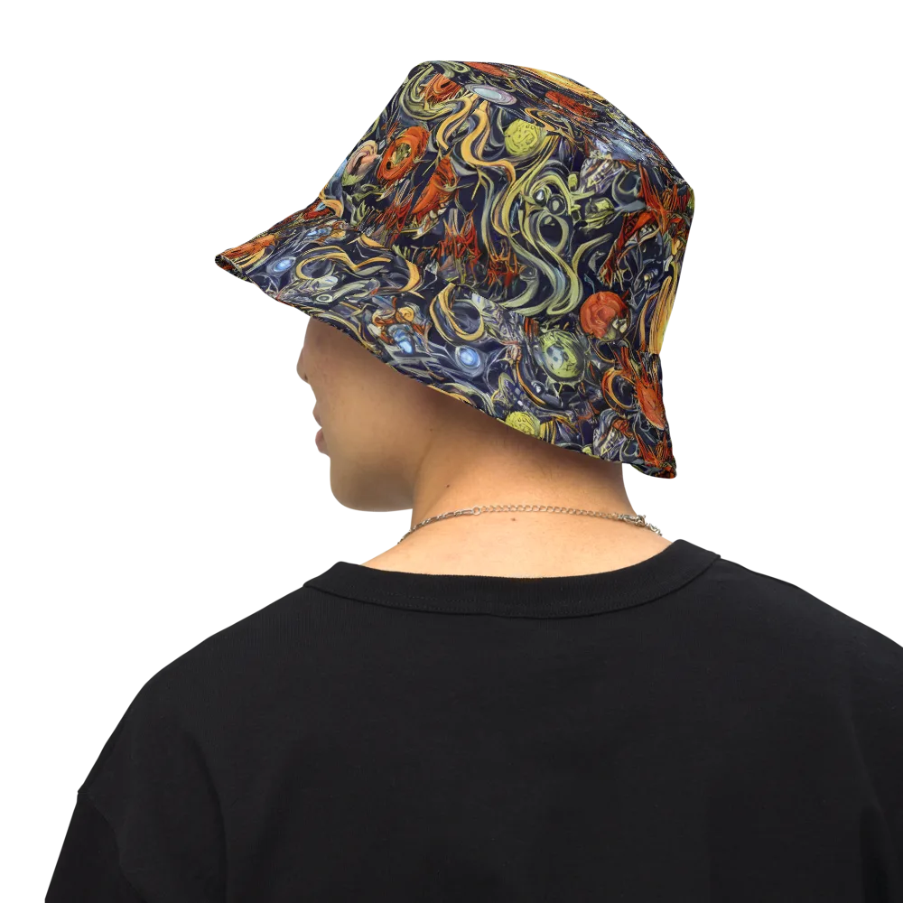 Astral Anarchy on Reversible Bucket Hat — Back Inside