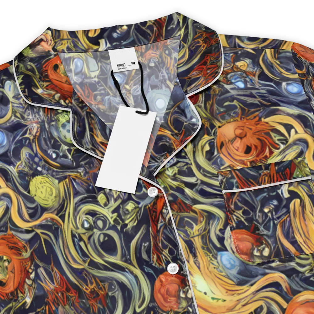 Astral Anarchy on Women's Short Sleeve Pajama Top — Product details