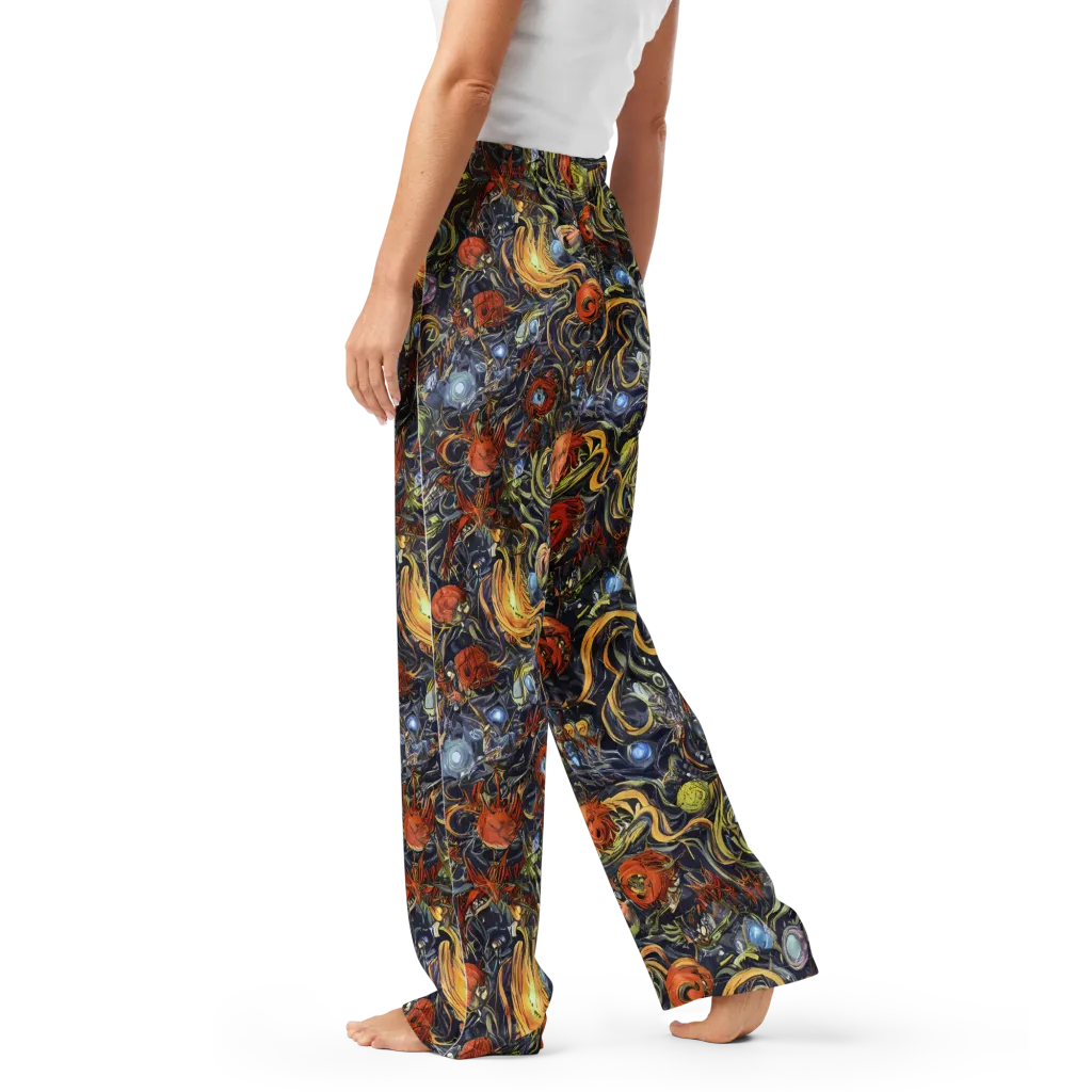Astral Anarchy on Women's Pajama Pants — Left
