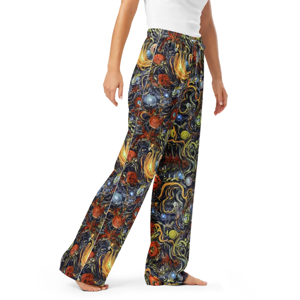 Astral Anarchy on Women's Pajama Pants — Right Front