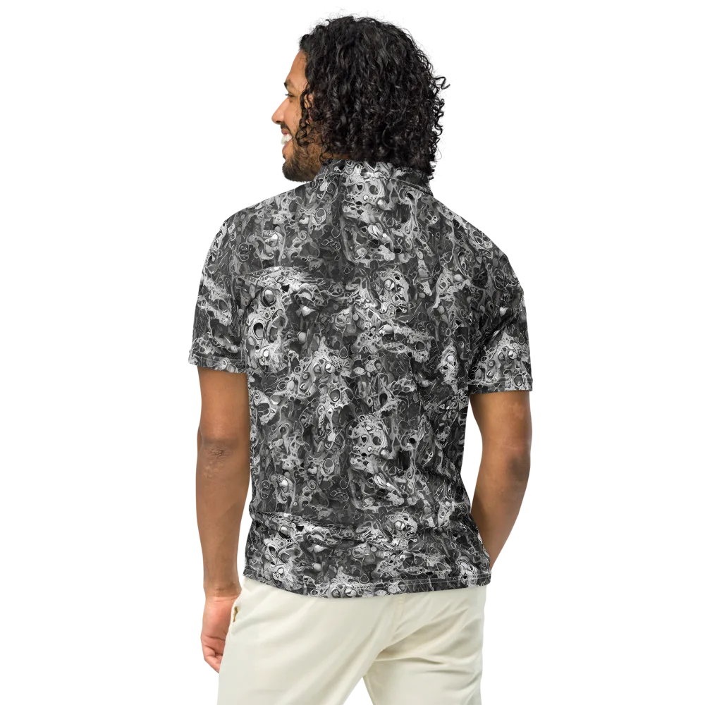 Shadow Anatomy on Men's Slim Fit Polo Shirt — Back