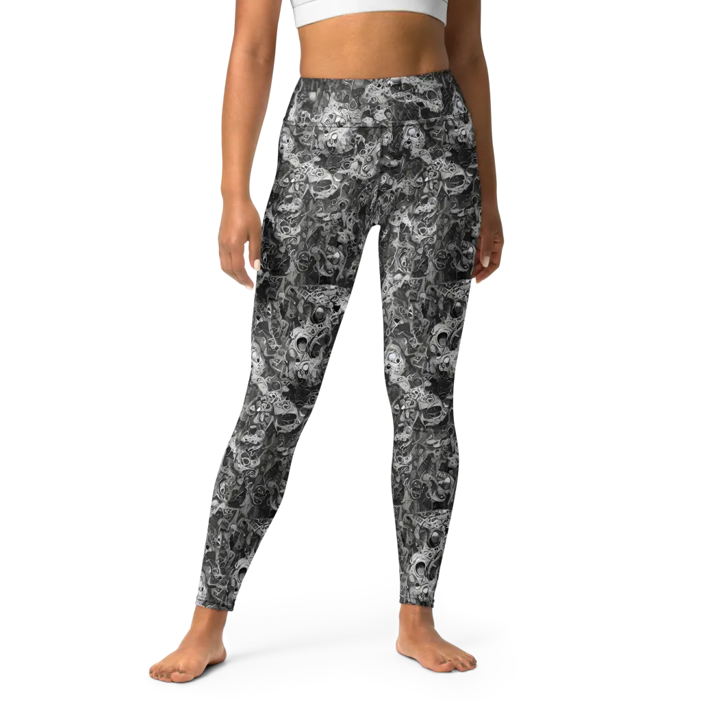 Shadow Anatomy on Yoga Leggings — Front