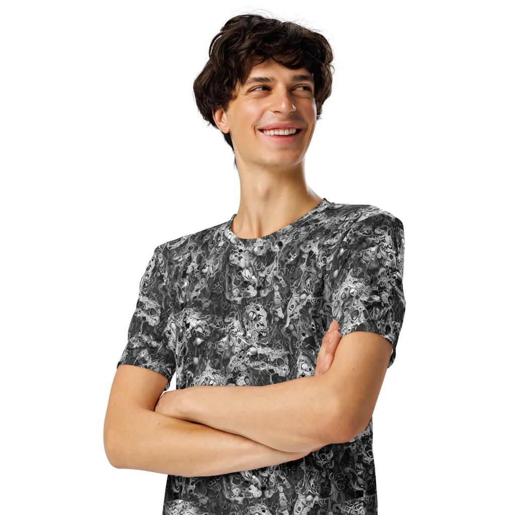 Shadow Anatomy on Men's Crew Neck T-Shirt — Left Front